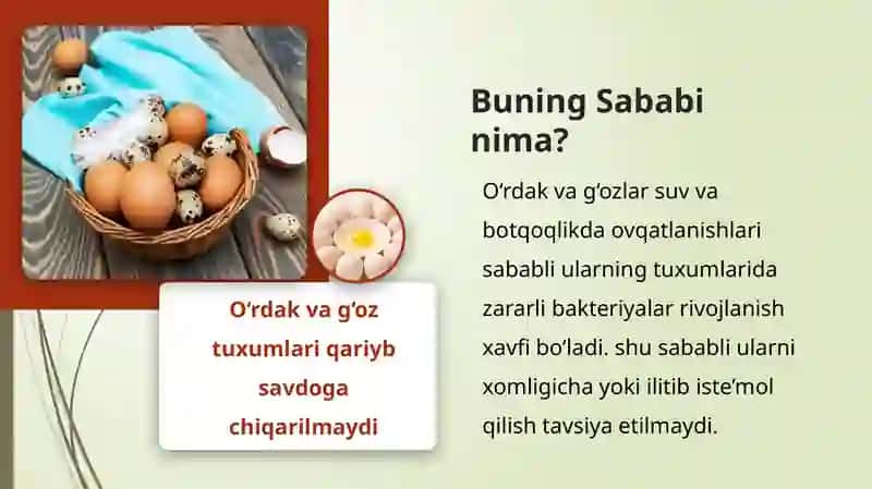 Tuxumlar turlari 4
