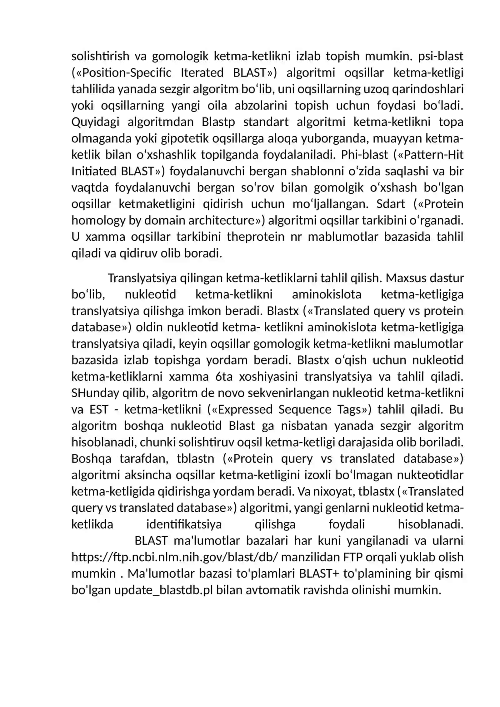 BLAST algaritimi 4