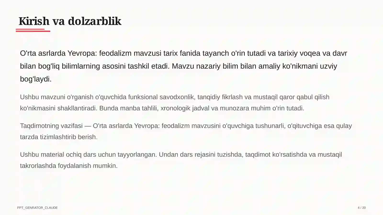 O'rta asrlarda Yevropa: feodalizm (7-sinf) 4