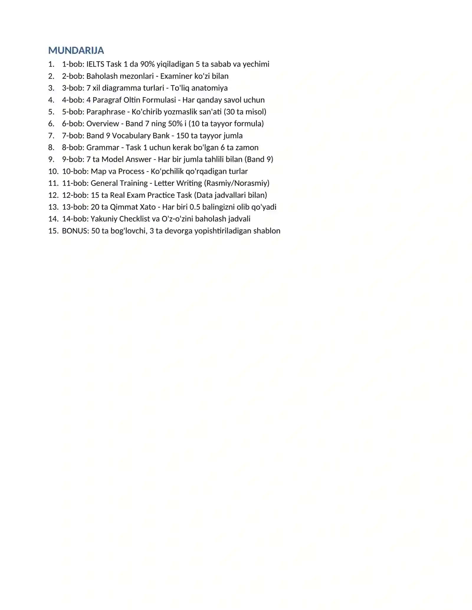 IELTS WRITING TASK 1 WORKBOOK (IELTSga Tayyorlanish uchun) 4