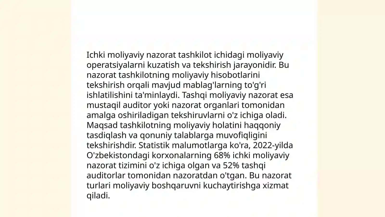 Moliyaviy nazorat turlari 4
