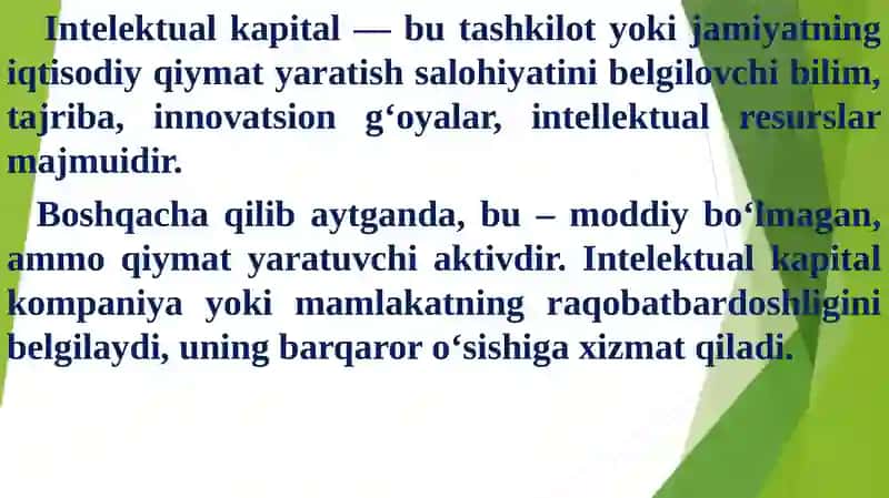 Intellektual mulkning shakllantirilishi va boshqarilishi 4