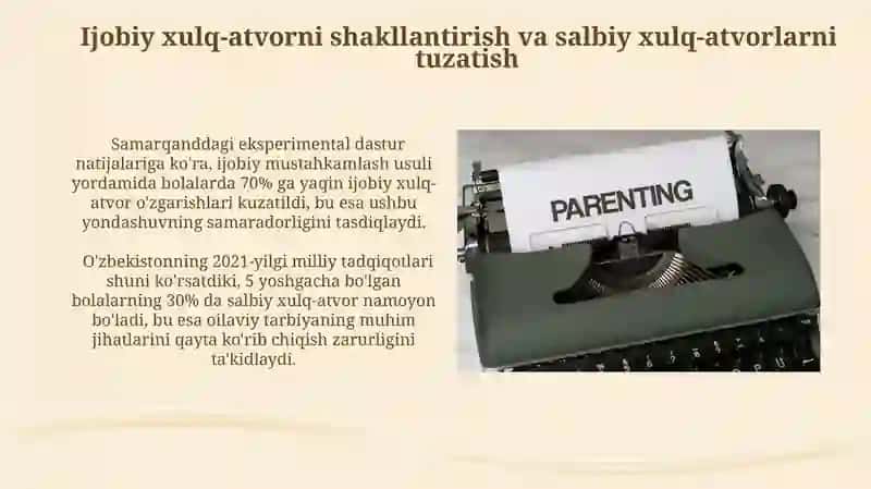 Oilada tarbiya asoslari haqida ilmiy ma'lumotlar 4