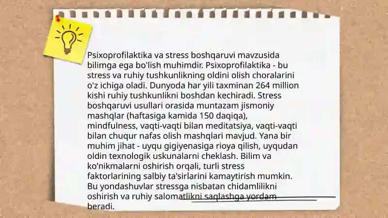 Psixoprofilaktika tushunchasi 4