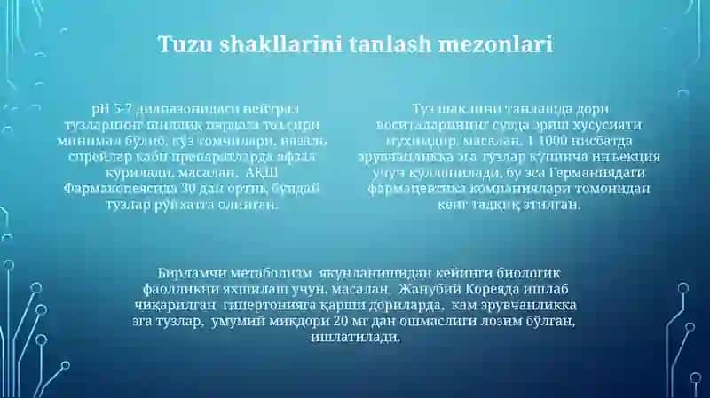 Farmasevtika Preparatlarida Tuzlarning Ahamiyati 4