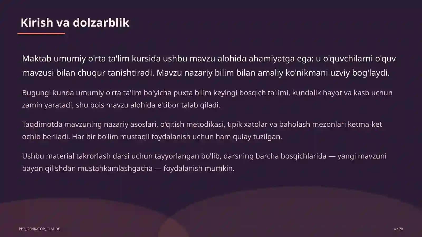 Haftalik yuklama o'zgarishi: o'quvchi charchog'ini kamaytirish yo'llari 4