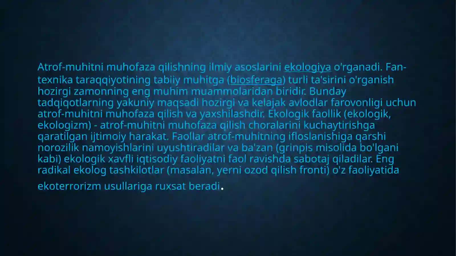 ATROF MUHITNI MUHOFAZA QILISH 4