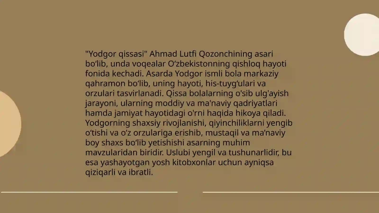 Gʻafur Gʻulom yodgor qissasi 4