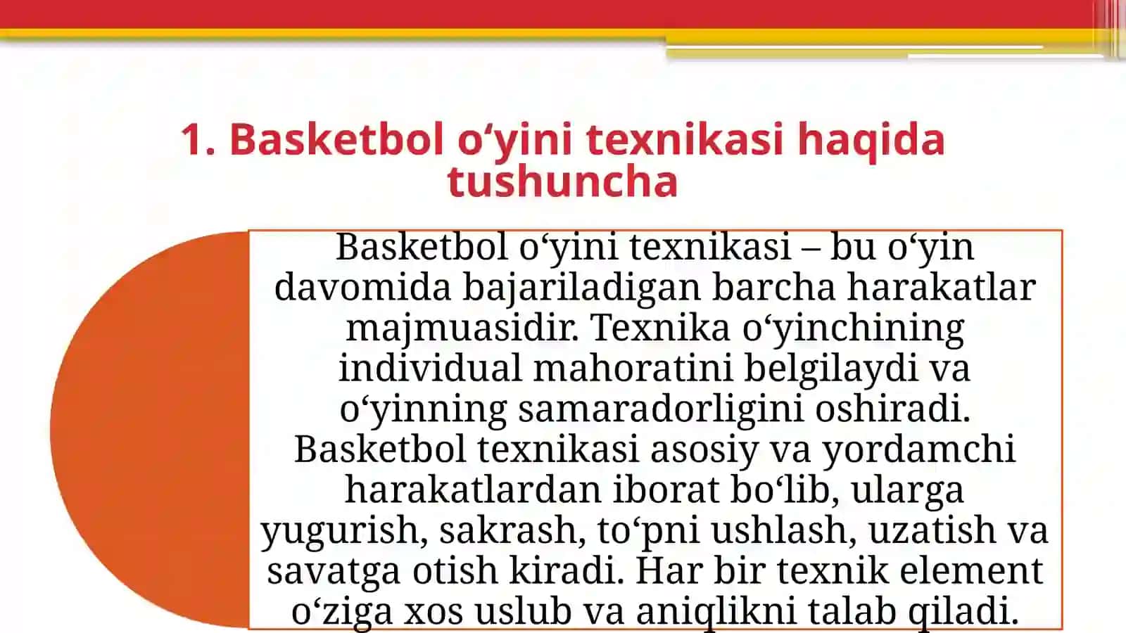 Basketbol o’yin texikasi va taktikasi 4