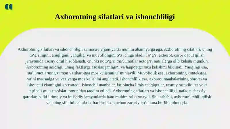 Axborot xossalari 4