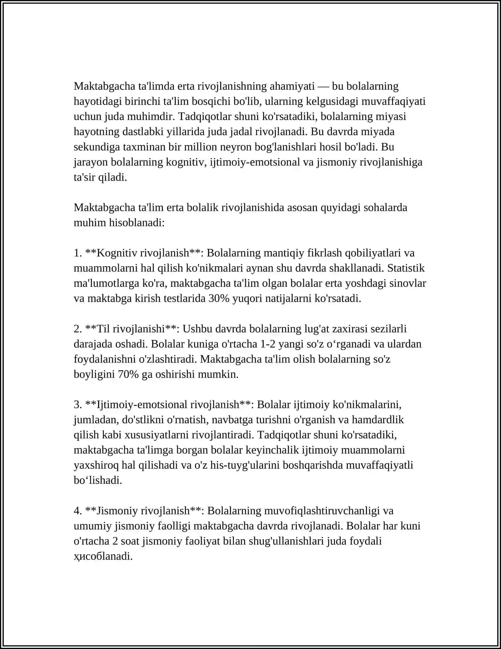 MAKTABGACHA YOSHDAGI BOLALARGA TA'LIM BERISHDA KOMPITENSIYAVIY YONDASHUV MAVZUSIDA 4
