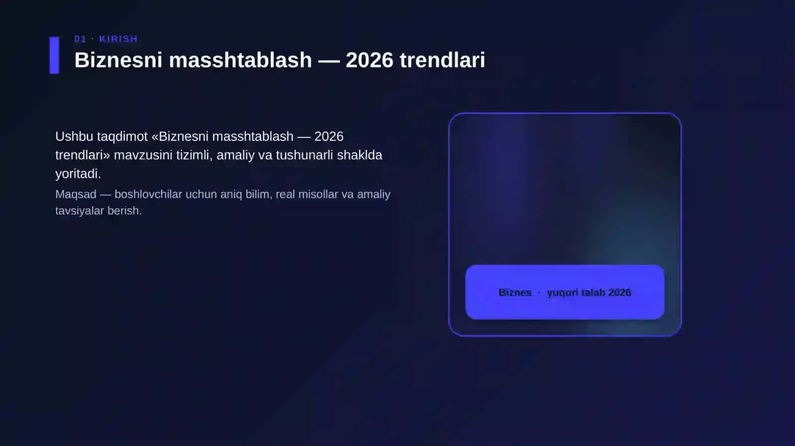 Biznesni masshtablash — 2026 trendlari 4