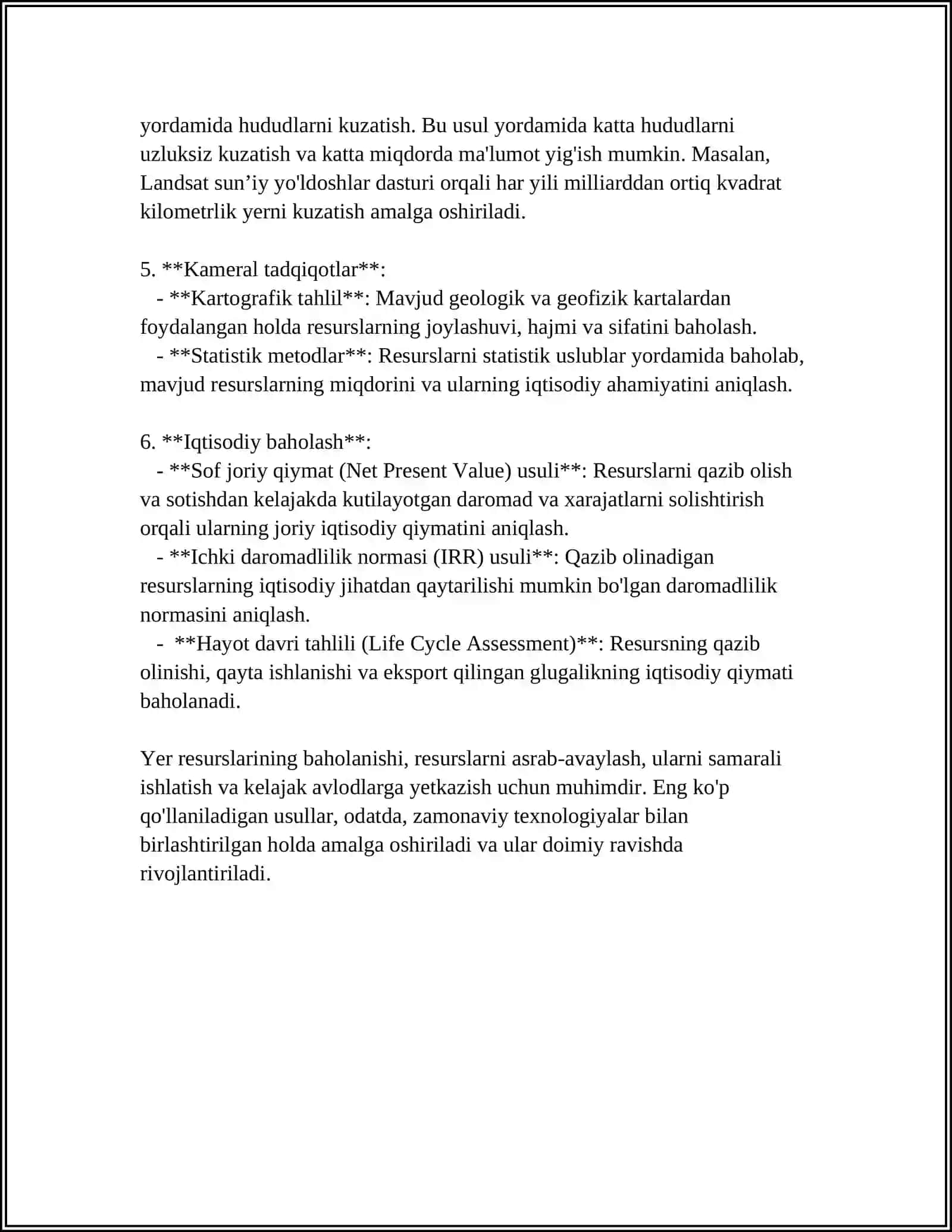 YERNING NARXI VA UNI BELGILOVCHI OMILLAR. AGROSANOAT INTEGRATSIYASI.AGROSANOAT MAJMUASI VA SOHALARI.AGROBIZNES VA UNING TURLARI 4