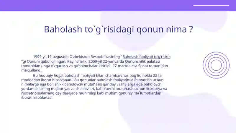 Baholash Qonunlari 4