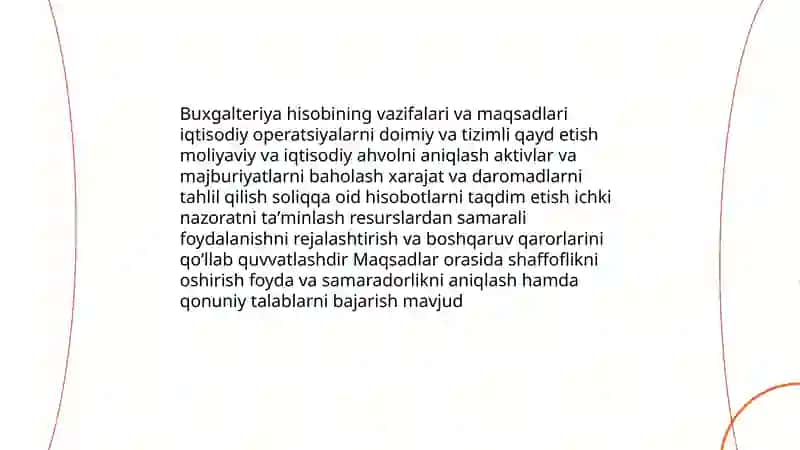 Buxgalteriya hisobining mazmuni va vazifalari: biznesda ahamiyati 4