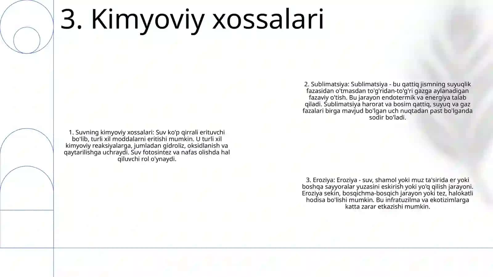Suv Bug'Ining Asosiy Xossalari 4