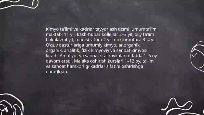 Oʻzbekistonda kimyo fani va sanoati hamda ularning rivojlanish asoslari 4