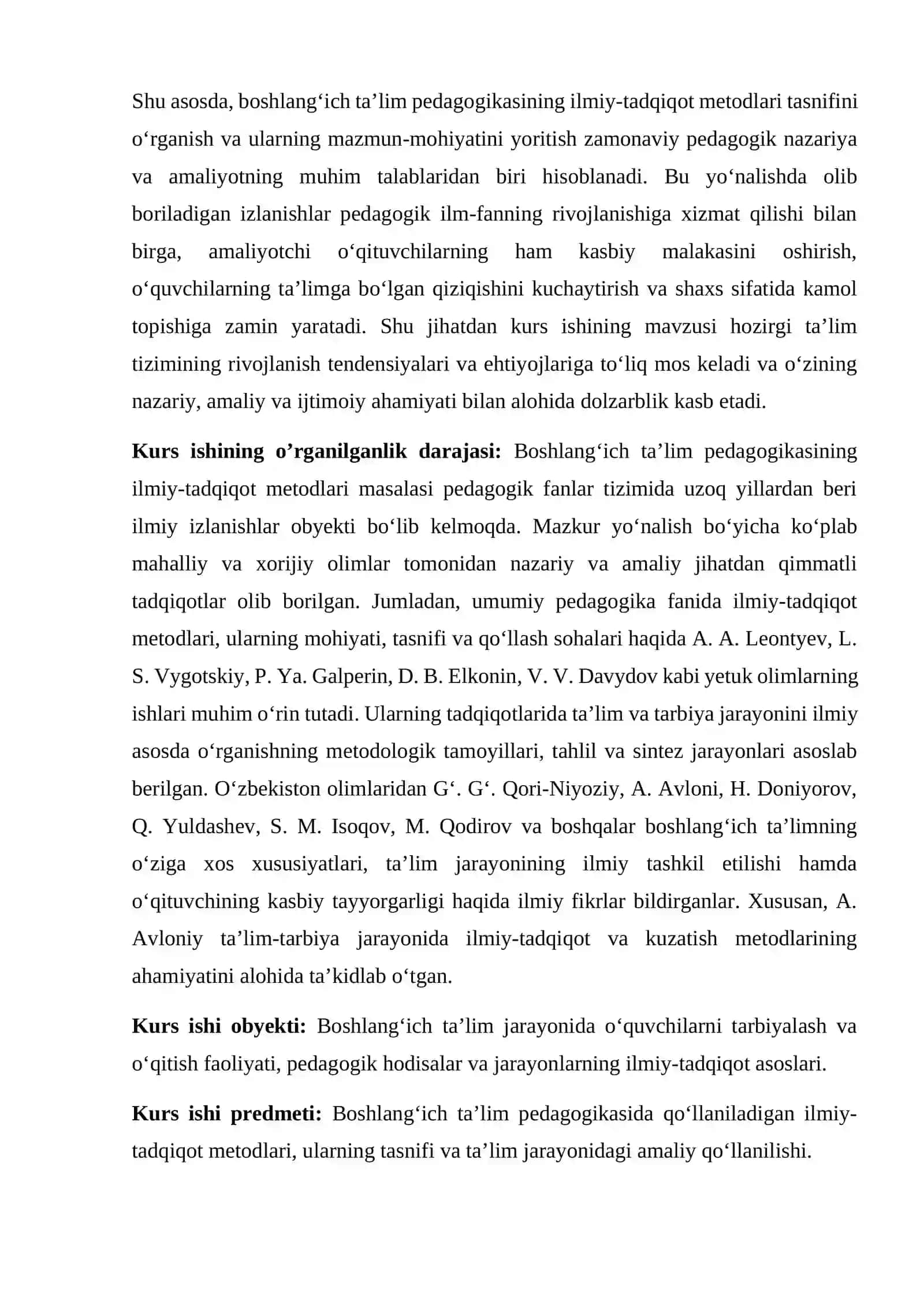Boshlang'ich ta'lim pedagogikasining ilmiy-tadqiqot metodlari tasnifi 4