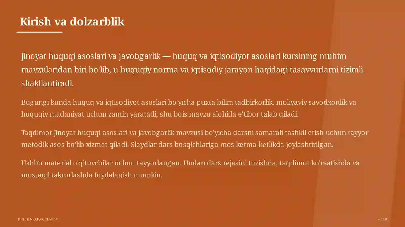 Jinoyat huquqi asoslari va javobgarlik (10-sinf) 4