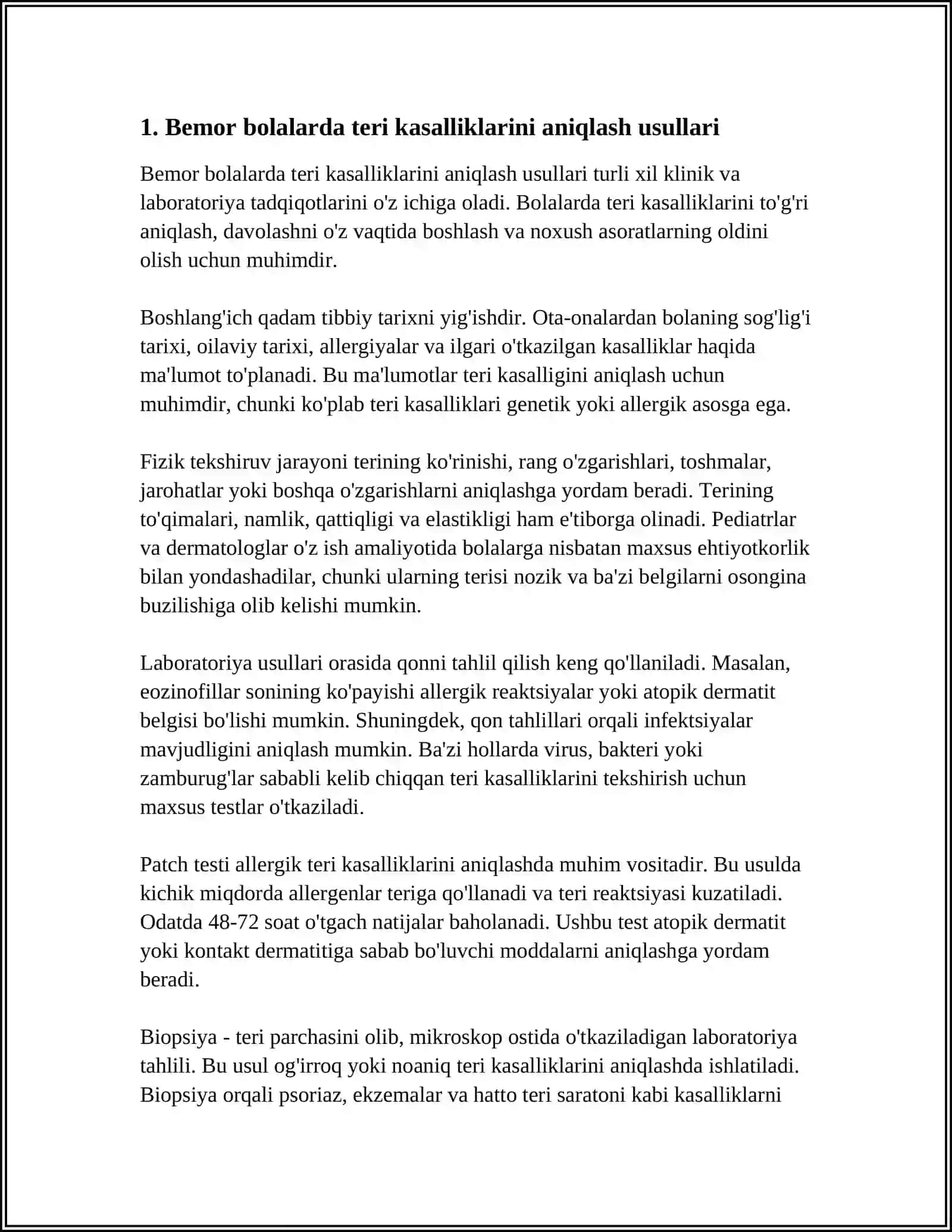 TERI KASALLIKLARIDA BEMOR BOLALARNI NAZORAT QILISH VA PARVARISHLASH 4