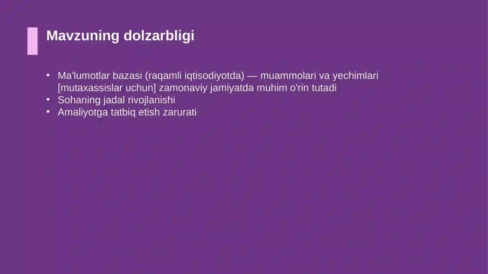 Ma'lumotlar bazasi (raqamli iqtisodiyotda) — muammolari va yechimlari [mutaxassislar uchun] 4