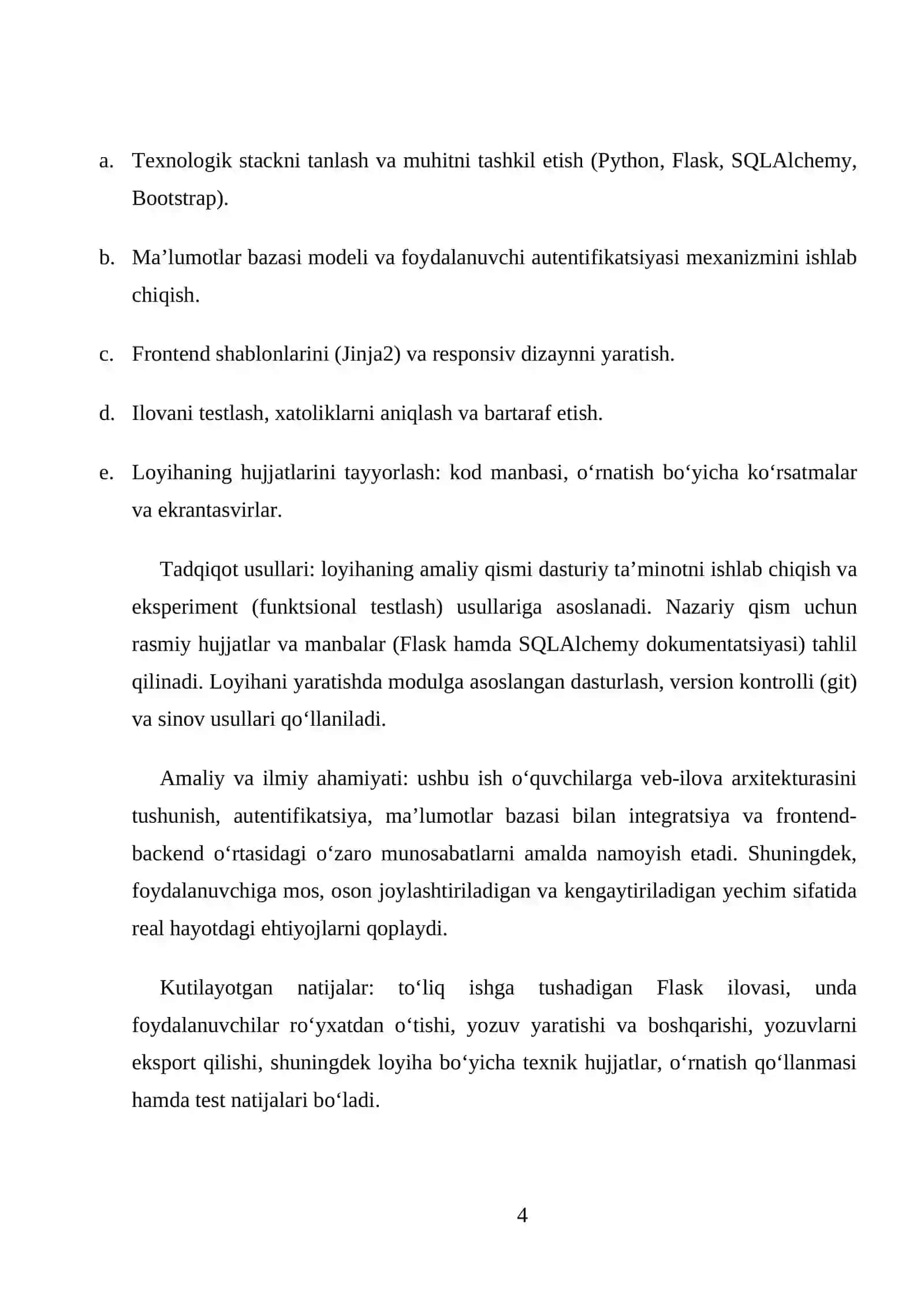 SHAXSIY KUNDALIK SAYTI YARATISH kurs ishi 4