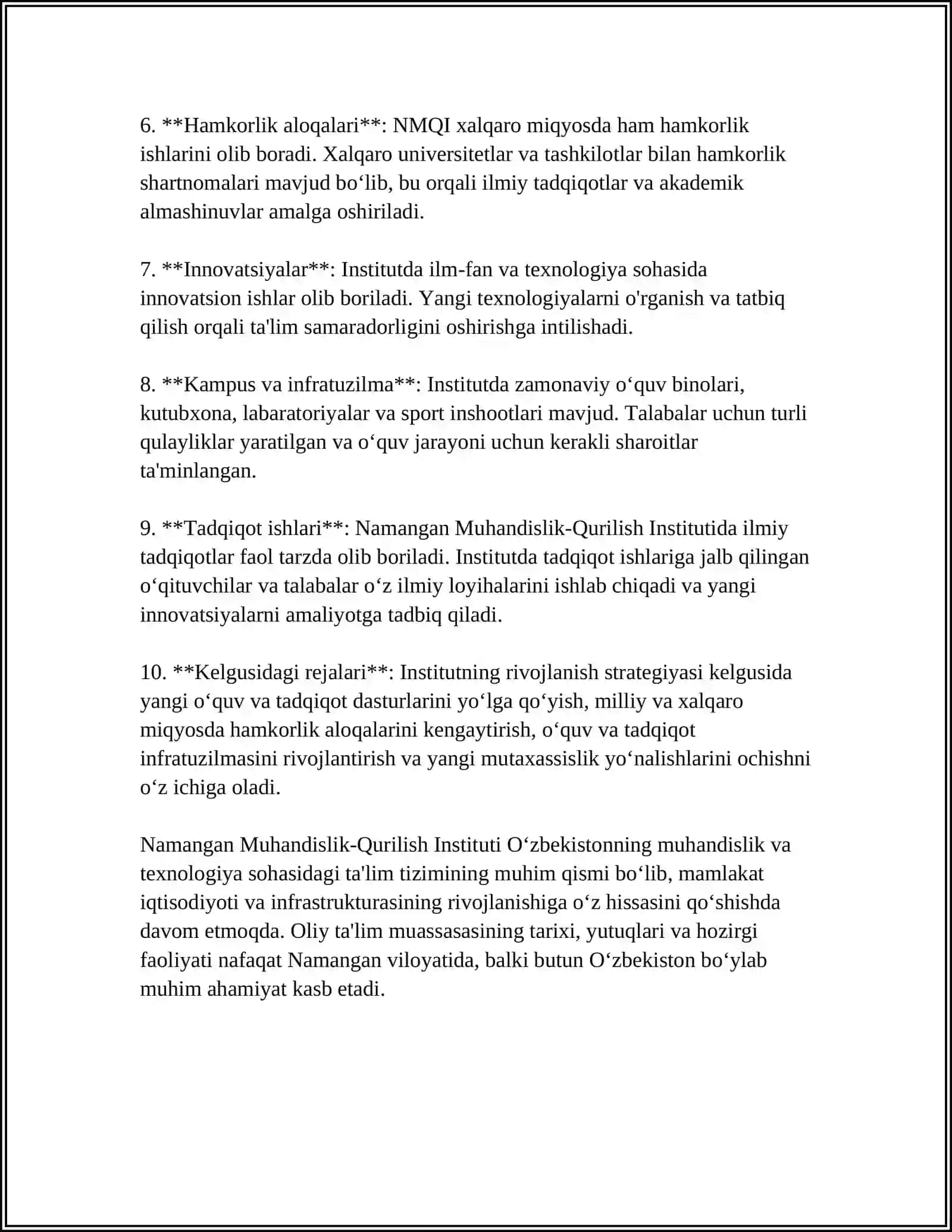 NAMANGAN MUHANDISLIK-QURILISH INSTITUTI 4