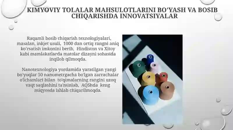 Kimyoviy tolali maxsulotlarni bo'yicha va gul bosish 4