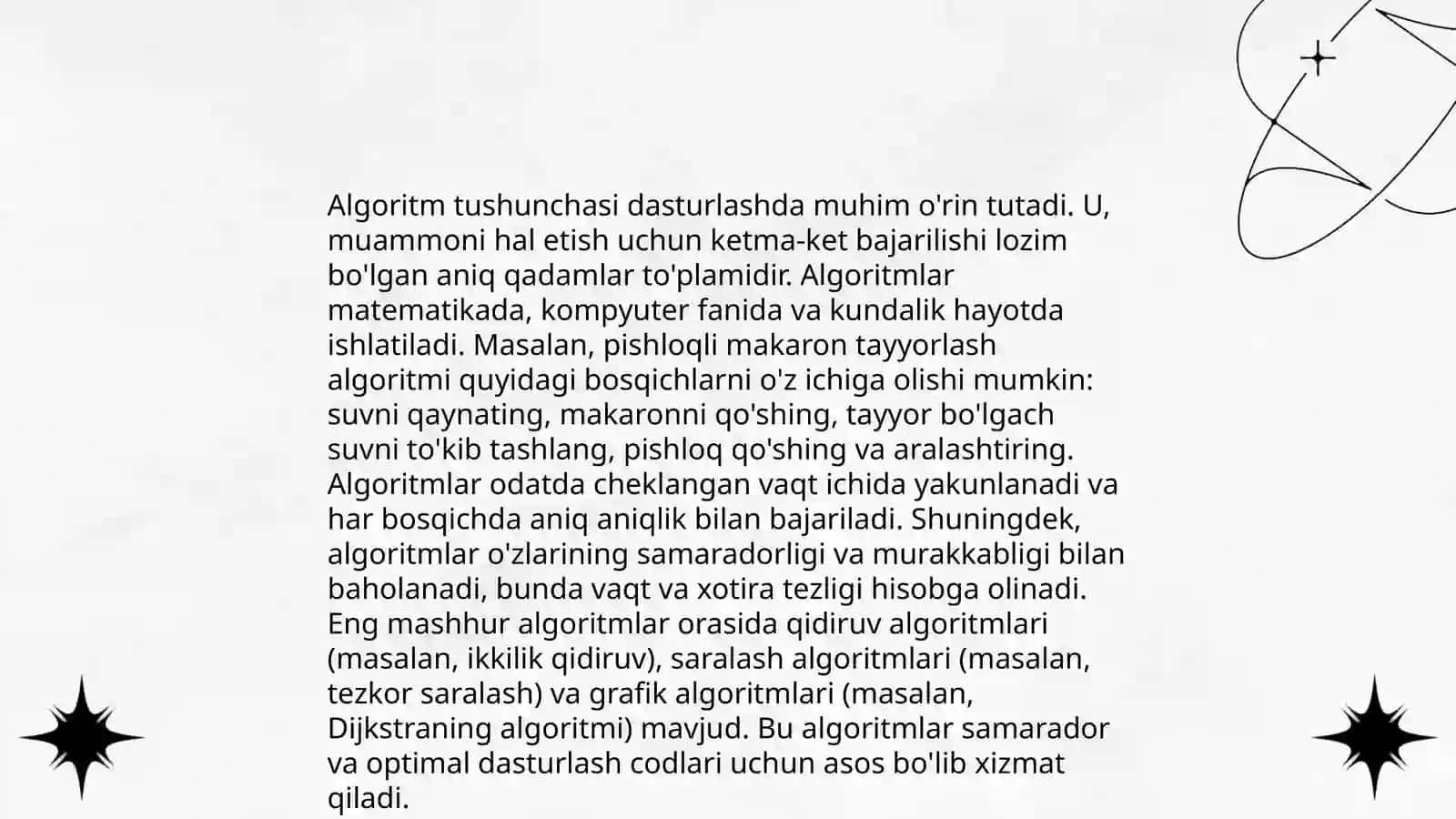 Algoritm va uning turlari 4