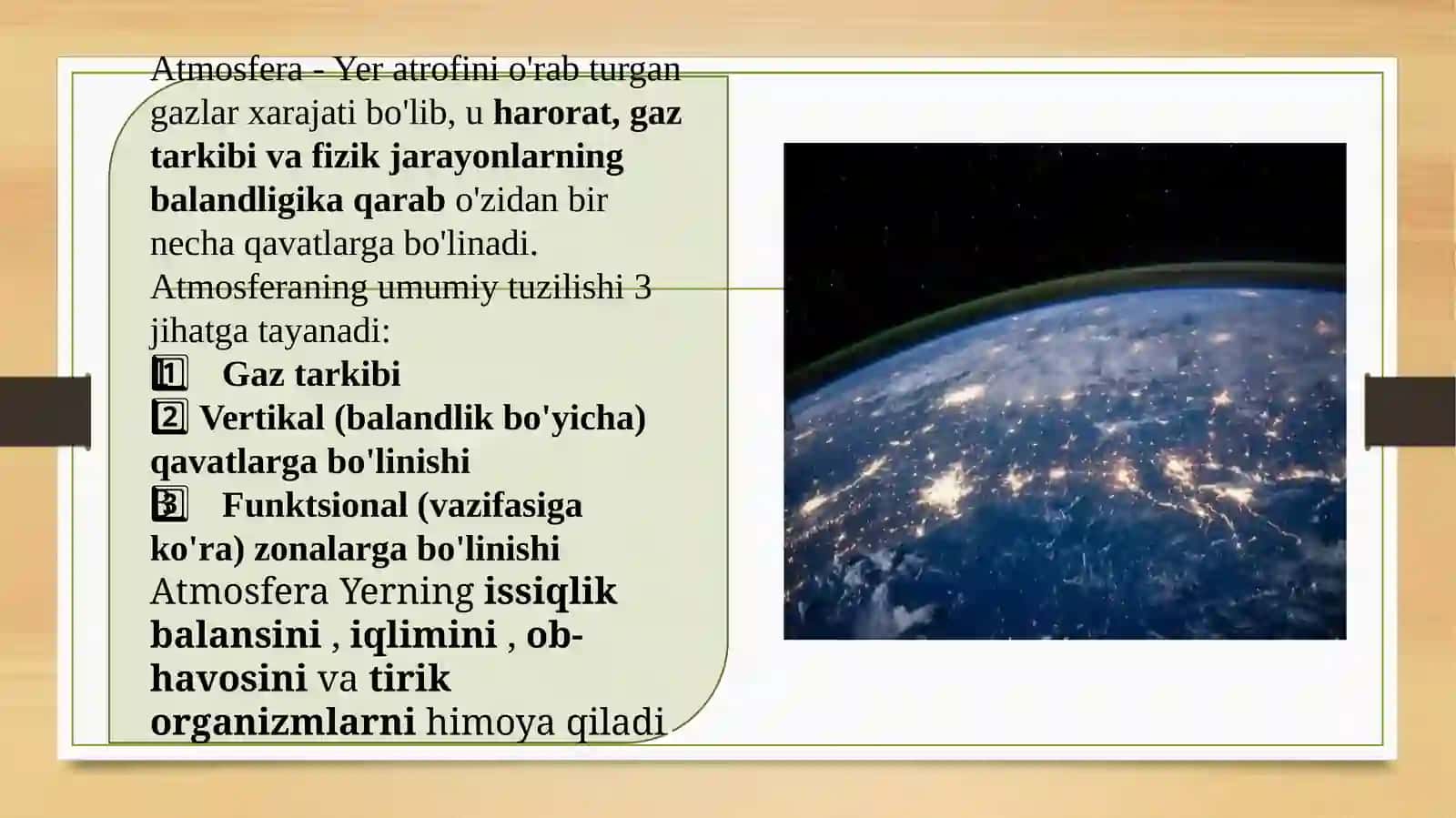 Atmosfera qavatlariga ta’rif 4