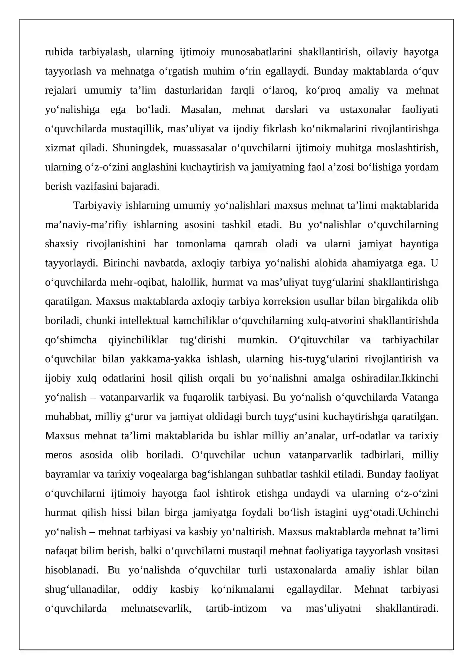 Maxsus mehnat taʼlimi maktablarida maʼnaviy-maʼrifiy ishlarni amalga oshirishning o‘ziga xosligi 4