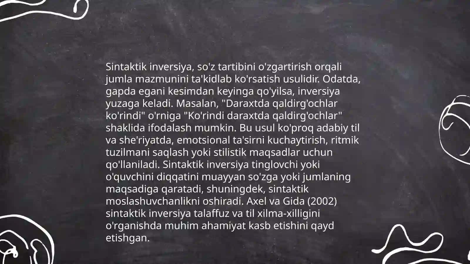 Sintaktik inversiya 4