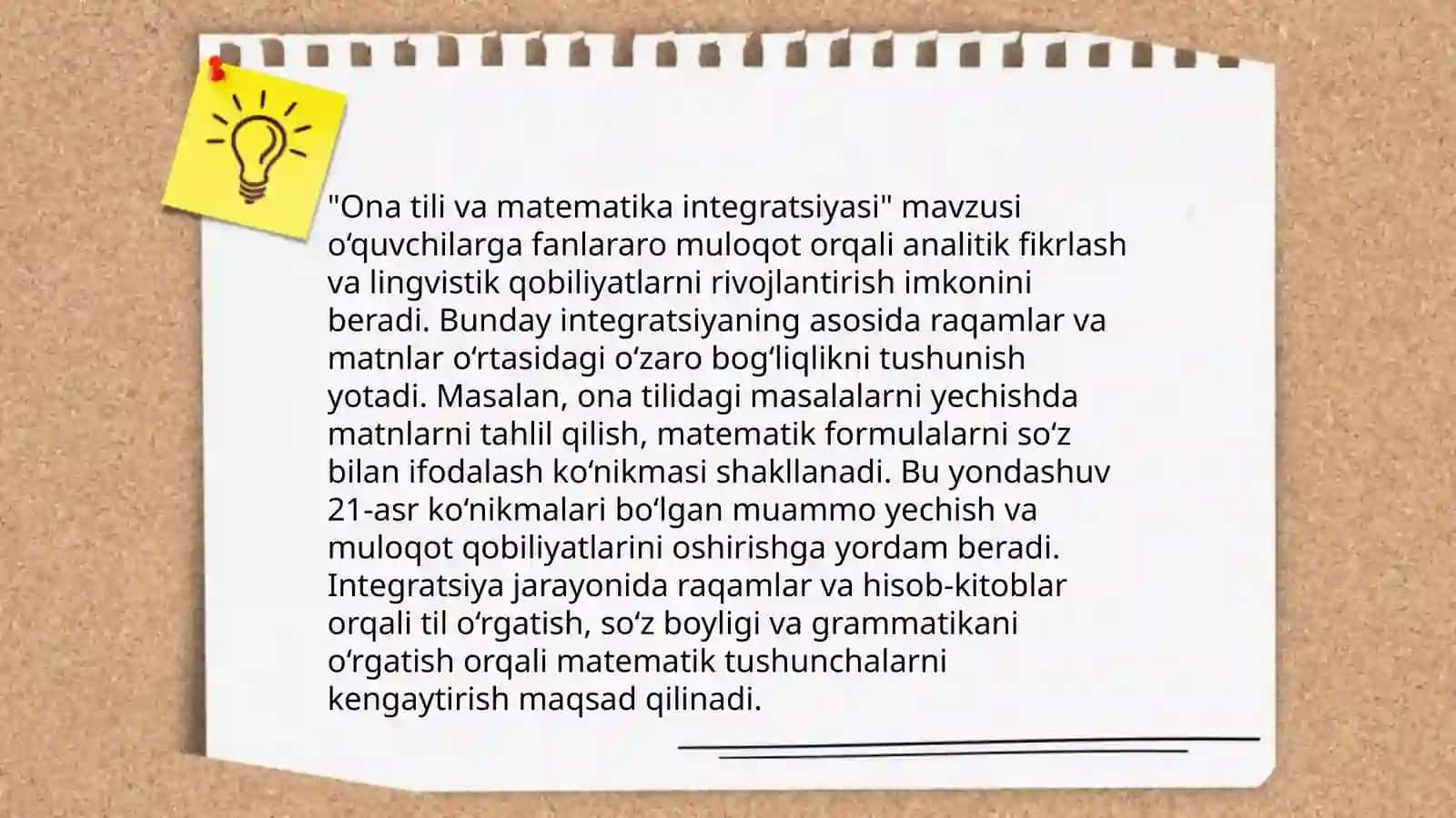 Boshlang'ich ta'lim fanlari integratsiyasi 4