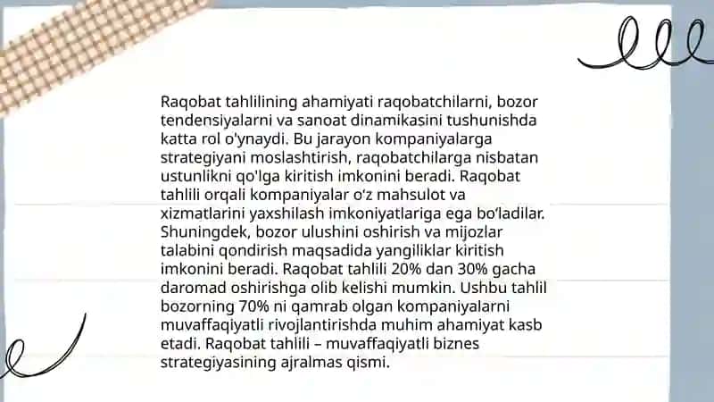 Sifat va raqobatshunoslik 4