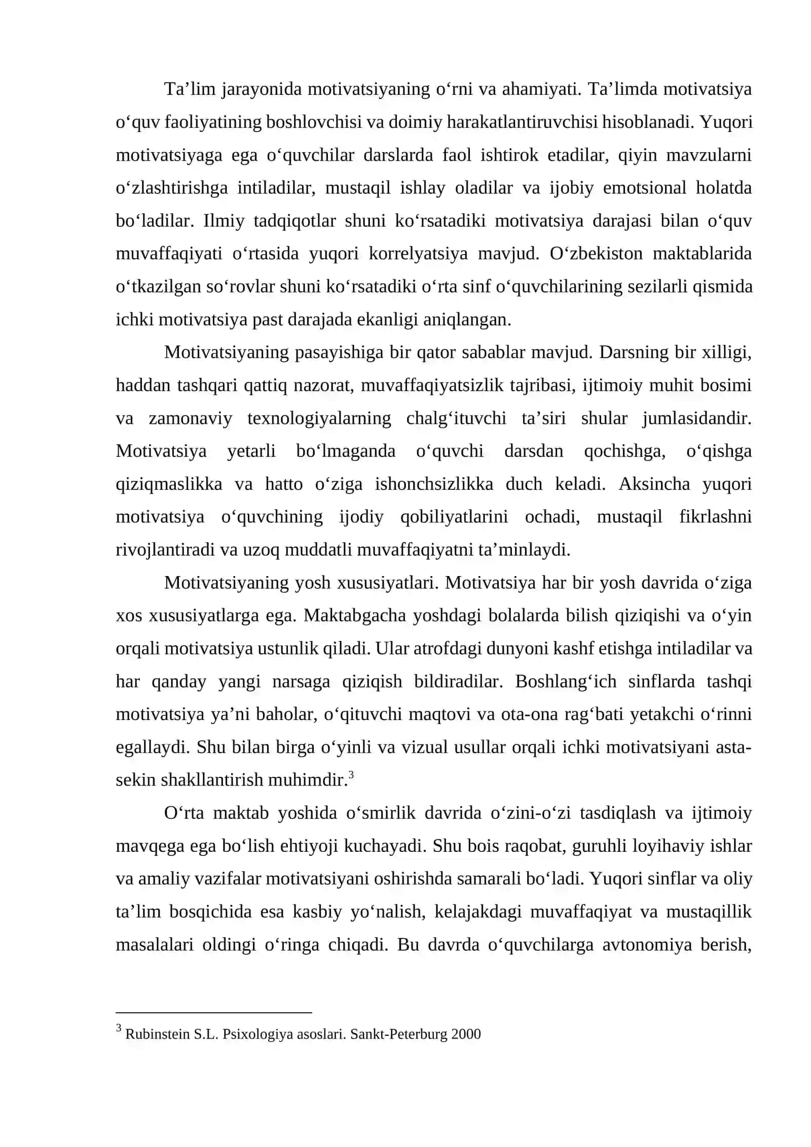 Ta'lim jarayonida motivatsiya va uning psixologik xususiyatlari 4