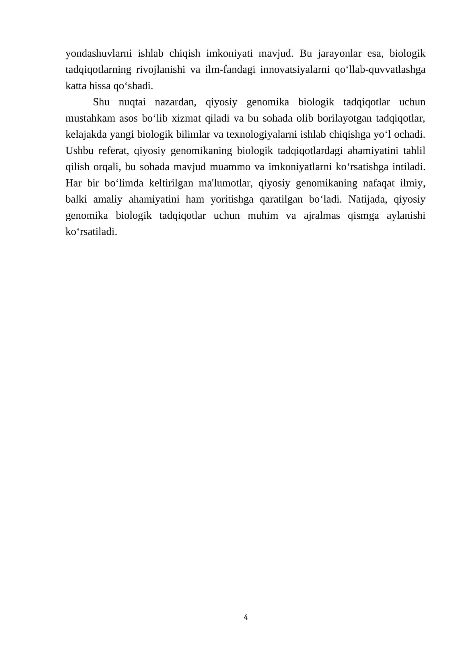 Qiyosiy genomika va uning biologik tadqiqotlardagi ahamiyati 4