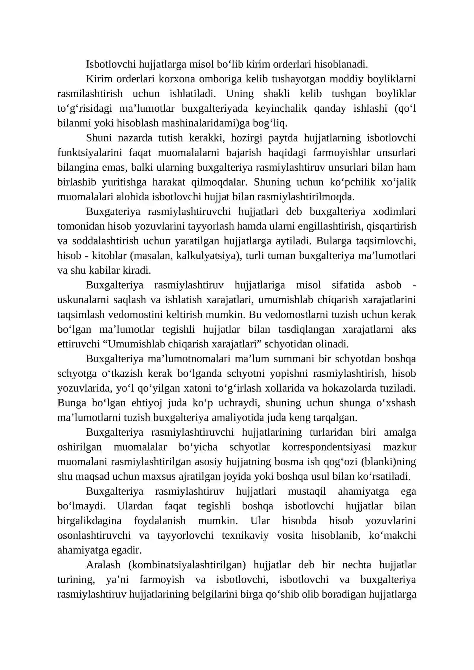 Hujjatlashtirish va inventarizatsiya 4