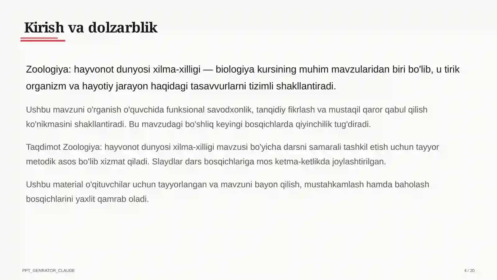 Zoologiya: hayvonot dunyosi xilma-xilligi (7-sinf) 4