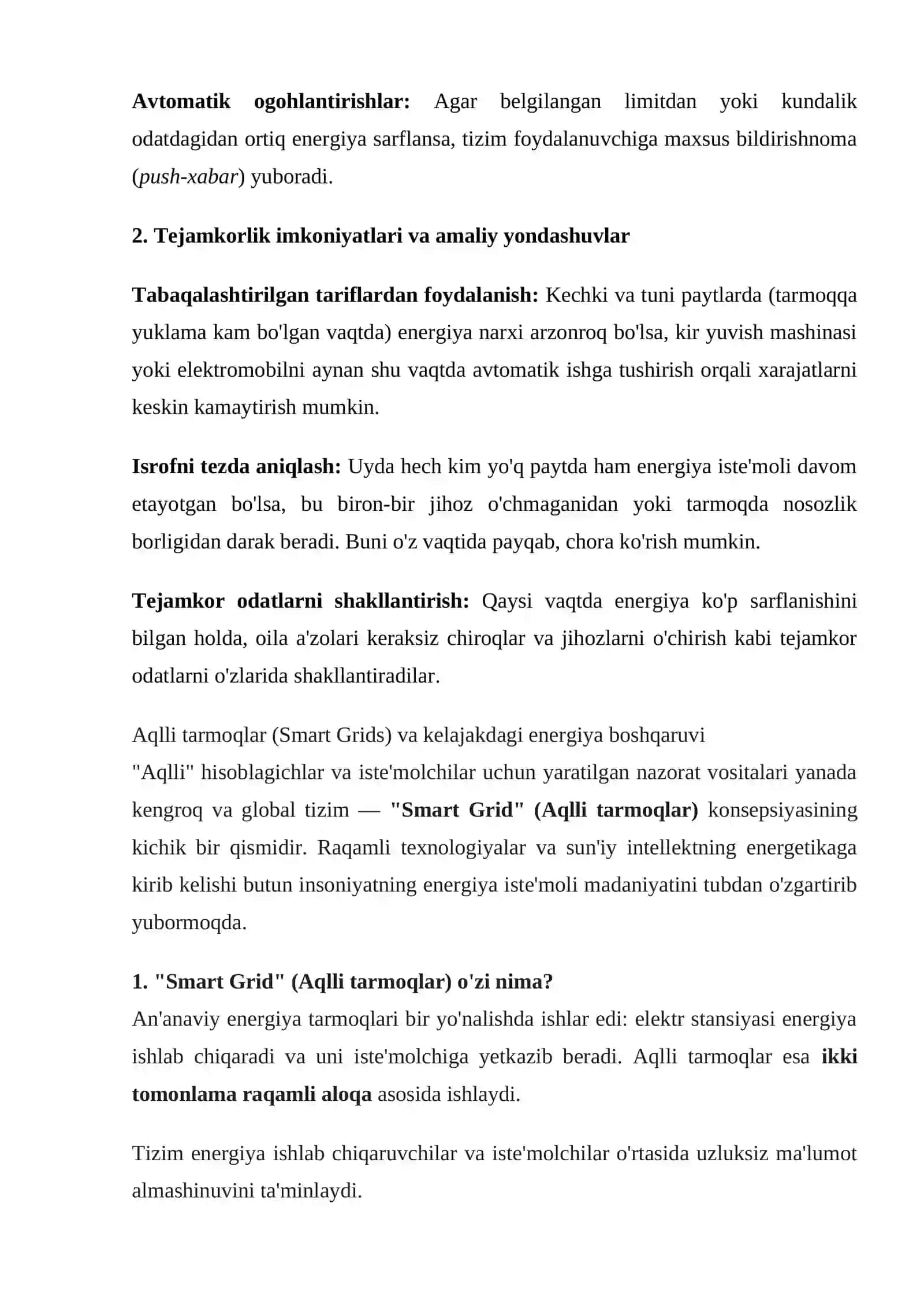 "Aqlli" hisoblagichlarning (Smart Meters) tushunchasi va asosiy ish prinsiplari 4