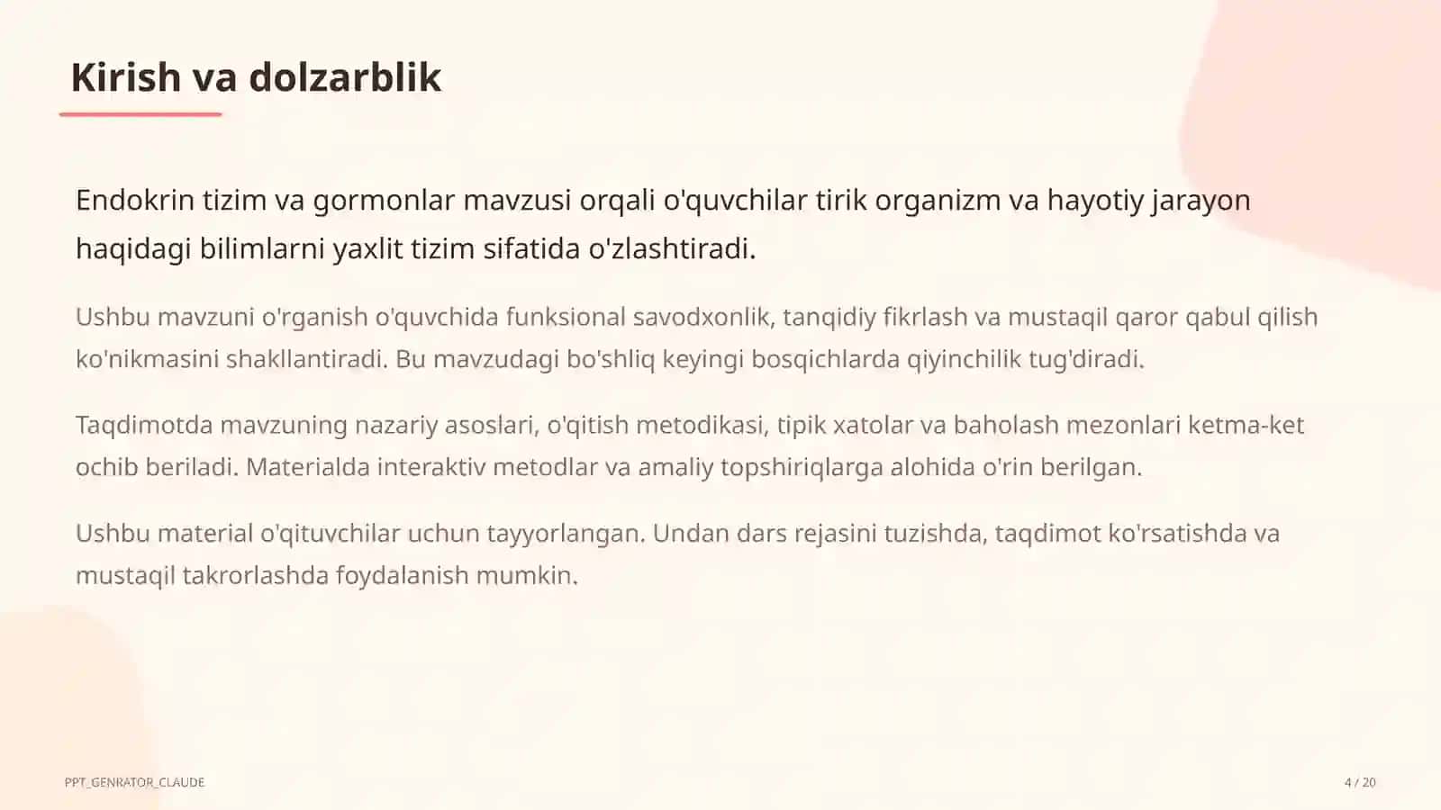 Endokrin tizim va gormonlar (8-sinf) 4