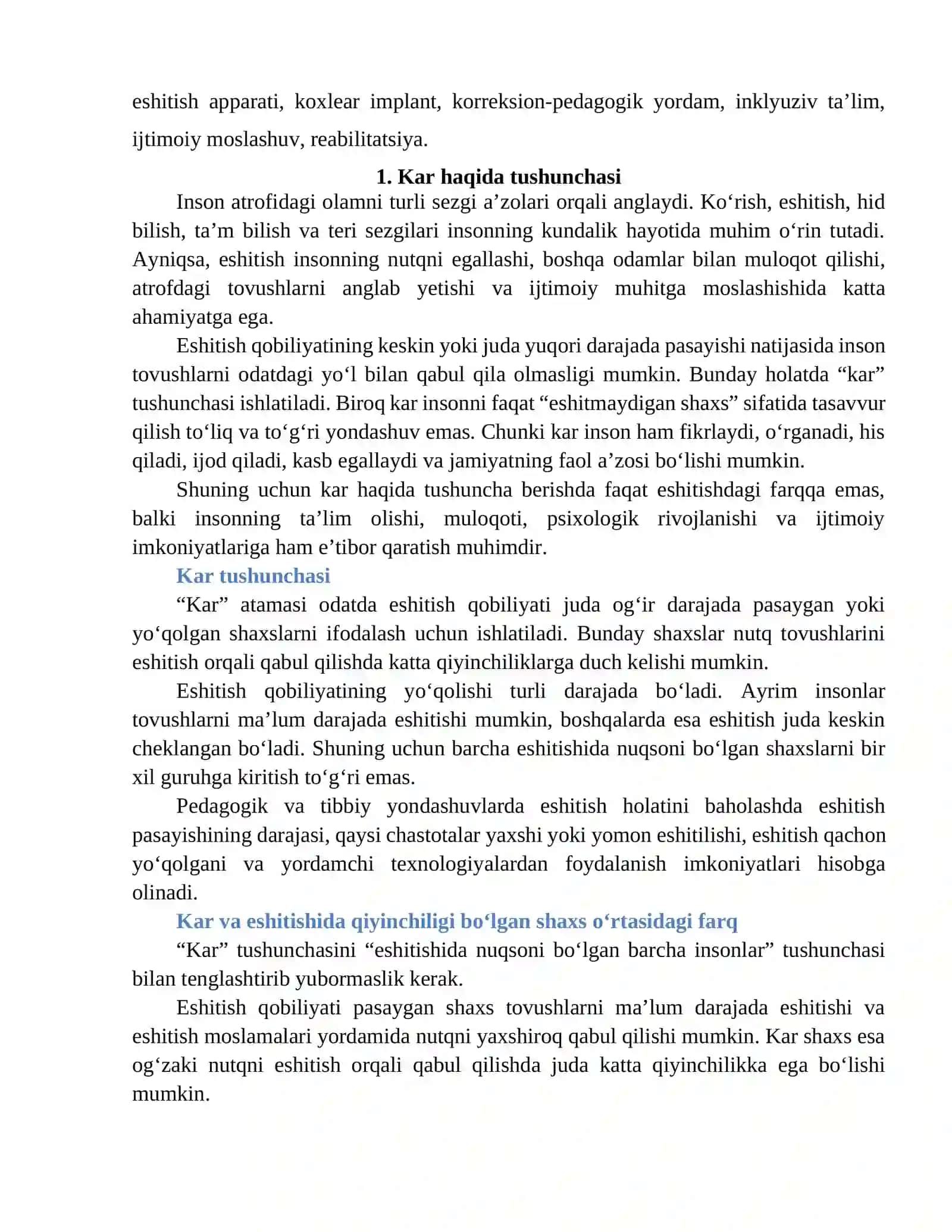 Kar-soqovlik tushunchasi 4