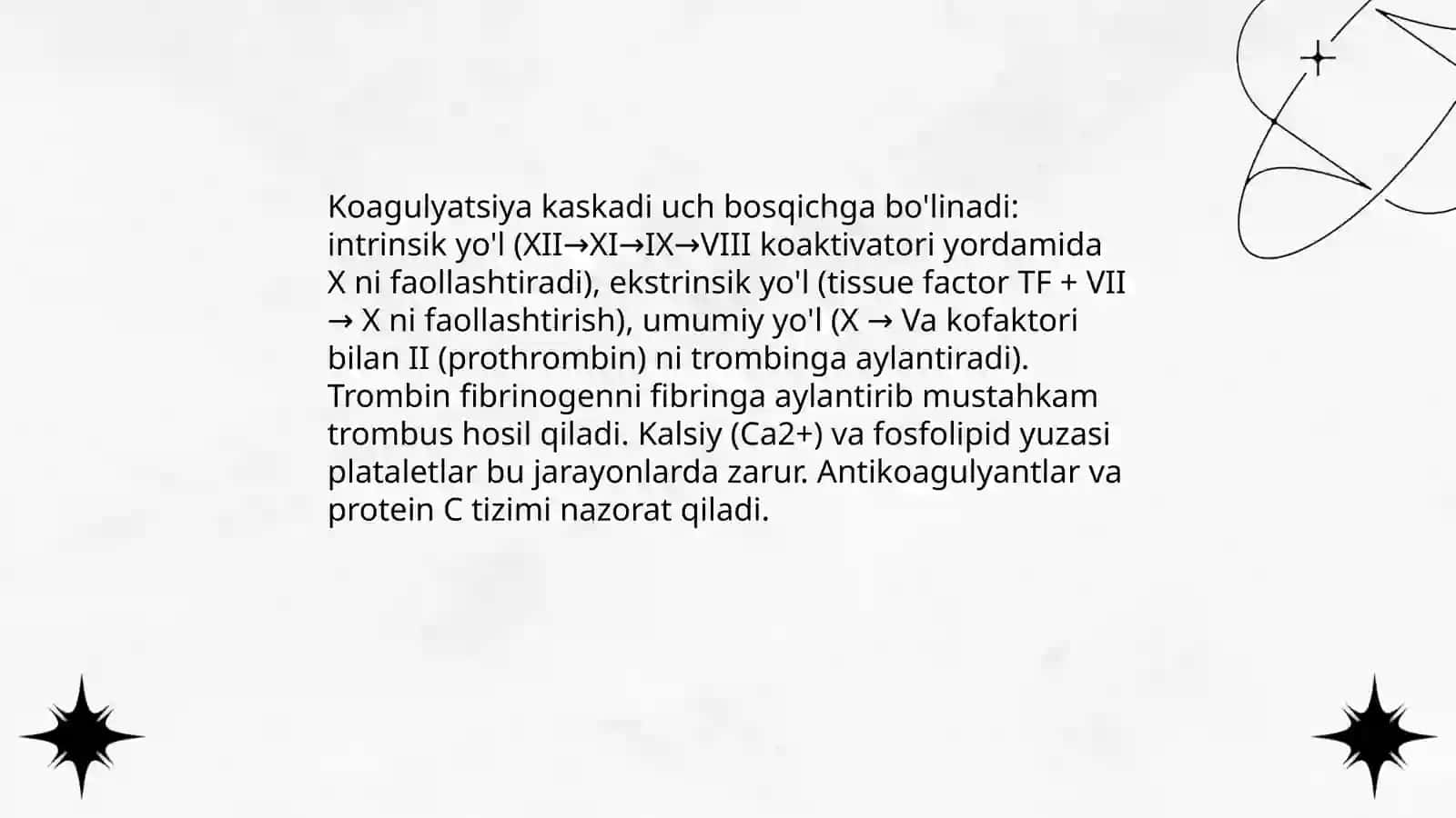 Qon hosil bo'lishiga ta'sir qiluvchi vositalar va ta'sir mexanizmi 4