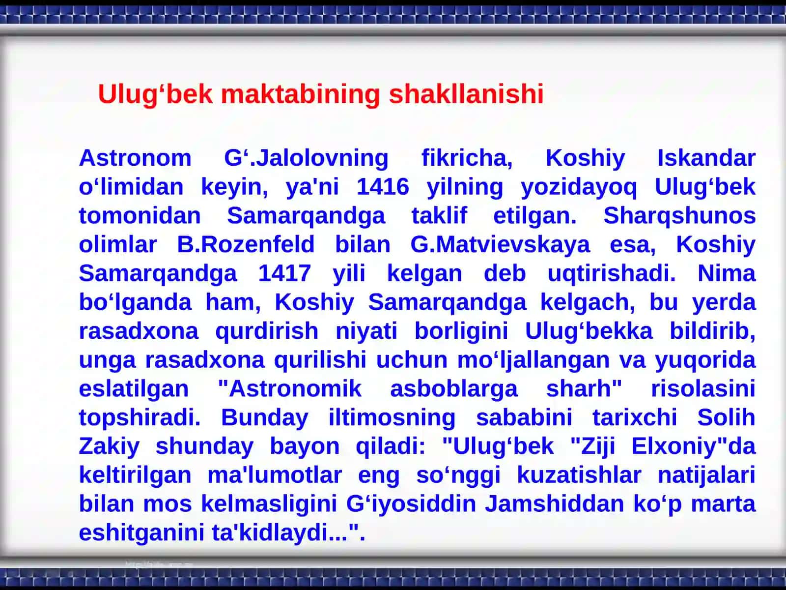 Ulug‘bekning davri 4