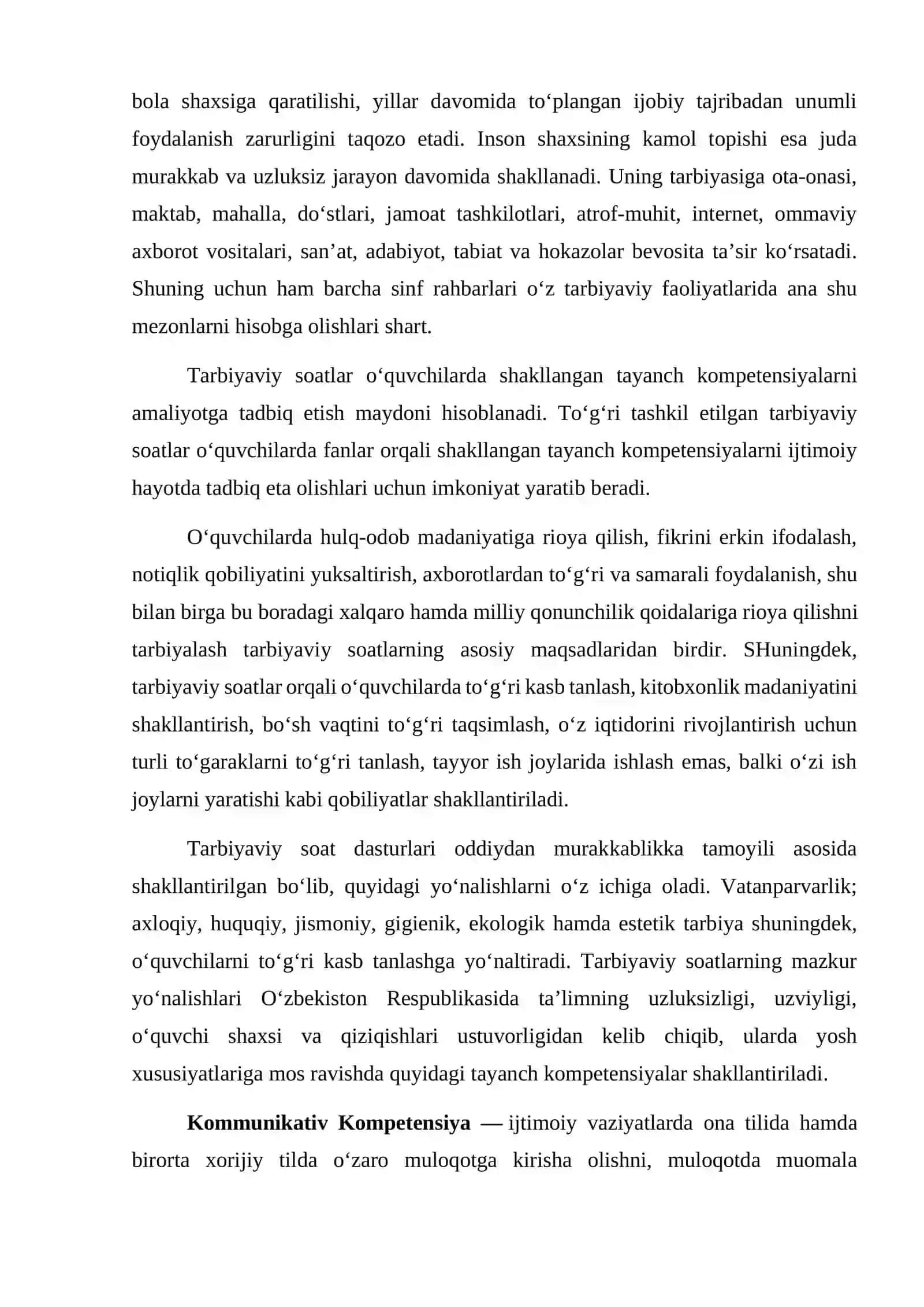 Noan'anaviy tarbiyaviy soat mashg'ulotlarini tashkil etish usullari 4