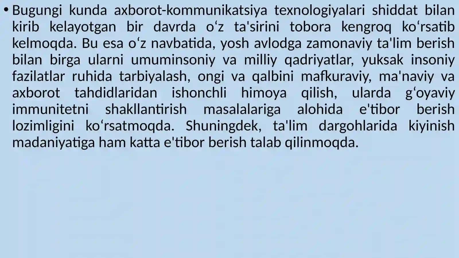 TEXNOLOGIK JARAYONDAGI BUYUM MODELINI, GAZLAMASINI,ASBOB - USKUNALARINI TANLASHISHLAB CHIQARISH OQIM SHAKL VA TURINI TANLASH 4