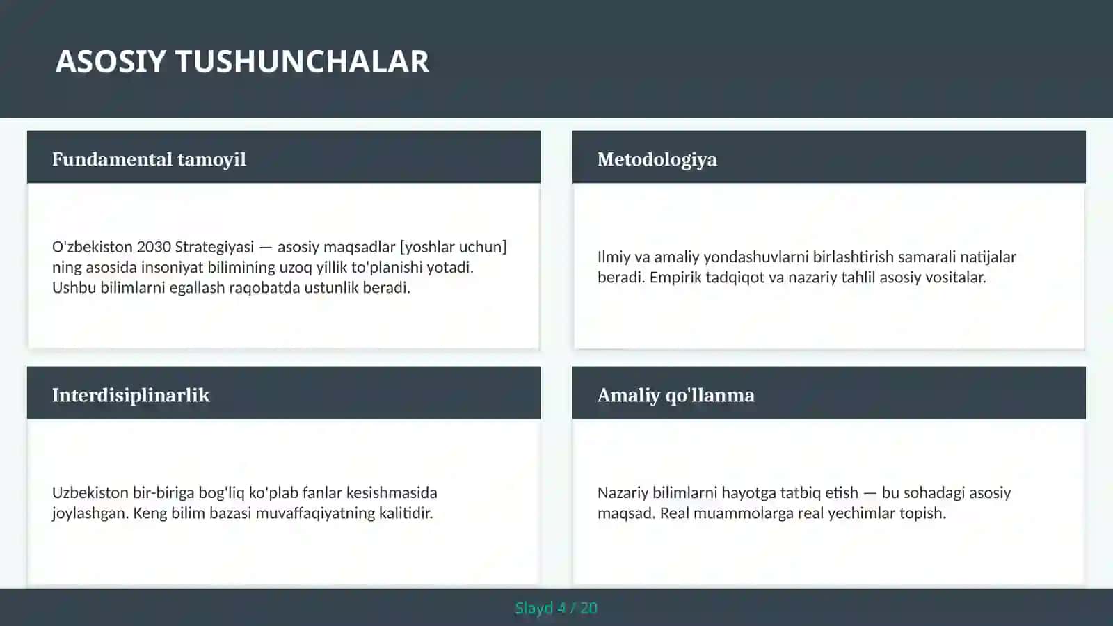 O'zbekiston 2030 Strategiyasi — asosiy maqsadlar [yoshlar uchun] 4