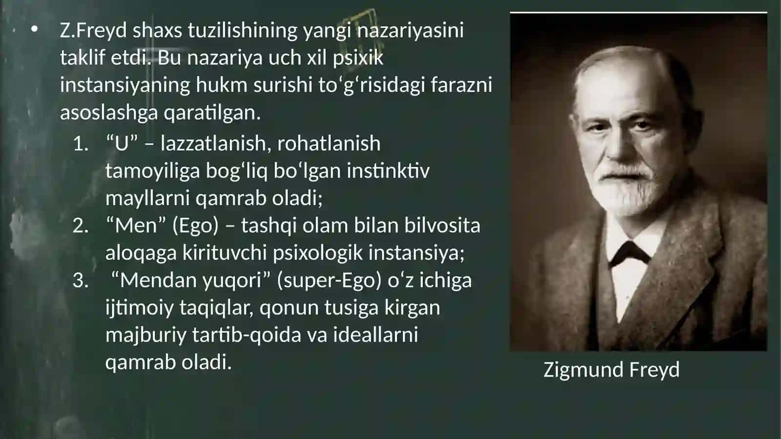 Freudning psixoanalitikyondashuva sohasi 4