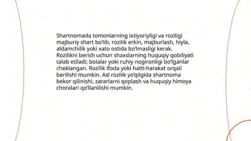 Shartnomalarning oziga xos xususiyatlari 4