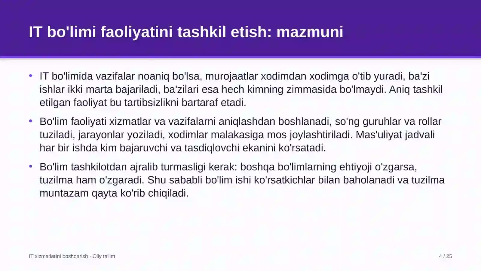 Kimyo sanoatida axborot texnologiyalari bo'limi faoliyatini tashkil etish 4