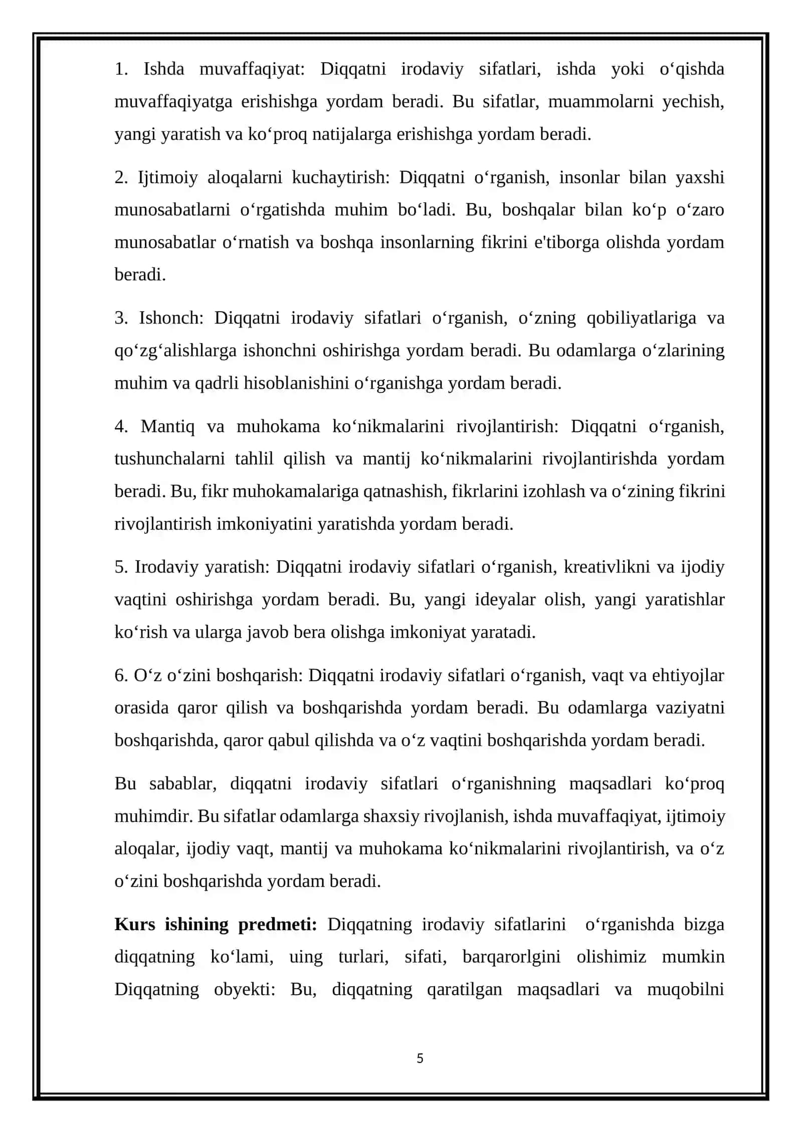 DIQQAT JARAYONING IRODAVIY SIFATLARGA BOG‘LIQLIGI 4